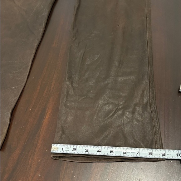 DANIER Genuine Sheepskin Leather Pants Women’s Size 32 Chocolate Brown - Picture 12 of 17